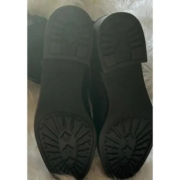 Coach Zena Black Leather, Shearling, Rubber Winter Cold Weather Snow Boots sz 9 - Picture 9 of 10